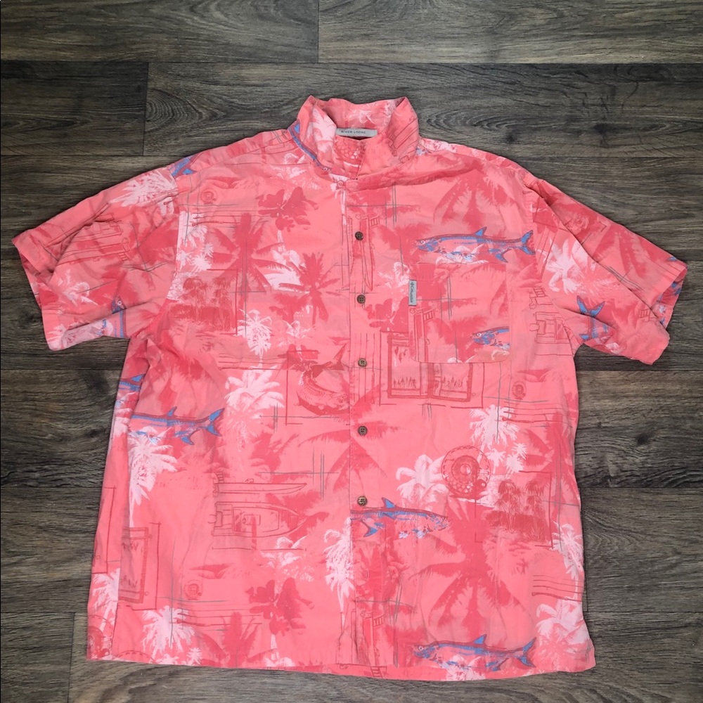 Columbia River Lodge short sleeve fishing shirt